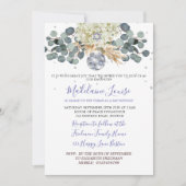 Bat mitzvah Floral Disco Ball Purple Invitation (Devant)