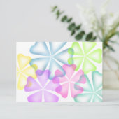 Bat Mitzvah Ggloed Flowers Multi Response Kaart (Staand voorkant)