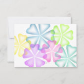 Bat Mitzvah Ggloed Flowers Multi Response Kaart (Voorkant)