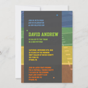 Bat mitzvah Invitation de l'Invitation du Football