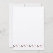 Bat Mitzvah Invitation Flower Star van David Tan Kaart (Achterkant)