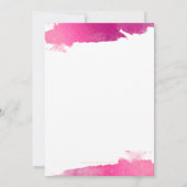 BAT MITZVAH INVITATION moderne doré doré rose noir (Dos)