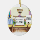 Bat Mitzvah Keramisch Ornament (Rechts)