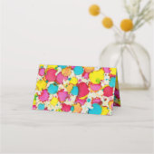 Bat Mitzvah kleurrijke plaatskaarten (Achterkant)