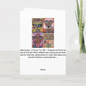 Bat mitzvah - L'Chaim à la vie ! Carte de (Dos)