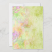 Bat Mitzvah Lime Green Tie Dye Uitnodiging (Achterkant)