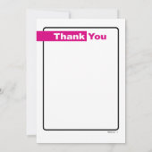 Bat mitzvah Magazine Merci Note (Dos)