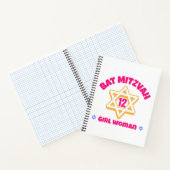 Bat Mitzvah Modern Star van David Notitieboek (Binnen)