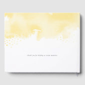 BAT MITZVAH moderne gele waterverf Gastenboek (Achterkant)