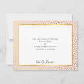 BAT MITZVAH MODERNE merci étoile or rose (Dos)