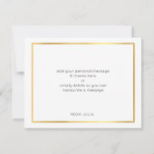 BAT MITZVAH MODERNE merci tache or rose (Dos)