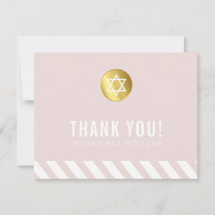 BAT MITZVAH MODERNE merci tache or rose
