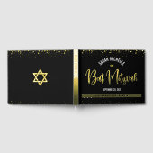 Bat Mitzvah Noir Écriture Moderne Feuille d'Or Rée (Complet)