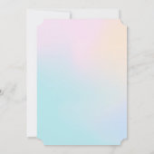 Bat Mitzvah Ombre Waterverf Uitnodiging (Achterkant)