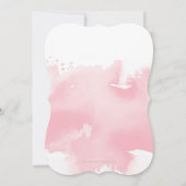 BAT MITZVAH or joli rose aquarelle invitation (Dos)