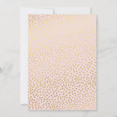 Bat mitzvah PERSONNALISÉ Invitation or rose pâle S (Dos)