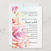 Bat Mitzvah Pink Roses Kaart (Voorkant)