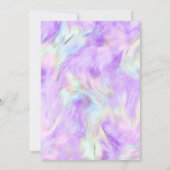 Bat mitzvah Purple Tie Dye Conception Invitation (Dos)