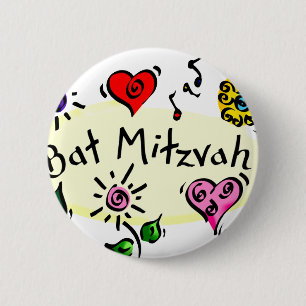 Bat Mitzvah Ronde Button 5,7 Cm