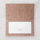 Bat Mitzvah Roos Gold Faux Glitter Party Escort (Binnenkant ongevouwen)