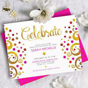 Bat Mitzvah Roze Goud Folie Boom des Levens Modern Informatiekaartje