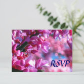 Bat mitzvah RSVP de fleurs rouges roses (Debout devant)