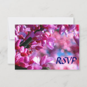Bat mitzvah RSVP de fleurs rouges roses