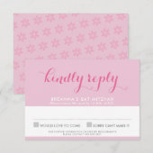 BAT MITZVAH RSVP jolie étoile élégante de david ro (Devant / Derrière)