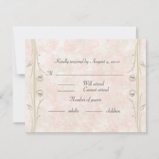 Bat Mitzvah RSVP Kaartje (Voorkant)