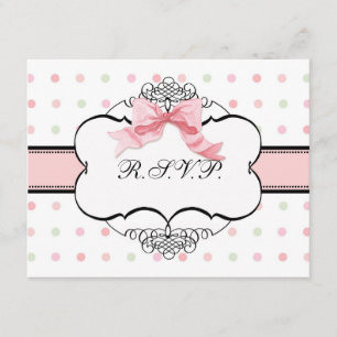 Bat Mitzvah RSVP-respons - Franse moedervlek RSVP Kaartje