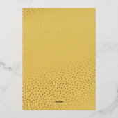 BAT MITZVAH  script bord roze ombre goud Folie Uitnodiging (Achterkant)