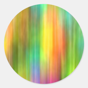 Bat Mitzvah Spectrum Stripes Ronde Sticker
