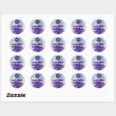 Bat Mitzvah Sticker, Favor Tag, Bat Mitzvah Decor Ronde Sticker (Vel)