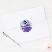 Bat Mitzvah Sticker, Favor Tag, Bat Mitzvah Decor Ronde Sticker (Envelop)