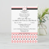 Bat Mitzvah Uitnodiging (Staand voorkant)