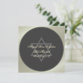 Bat Mitzvah uitnodigingen, Kaart (Staand voorkant)