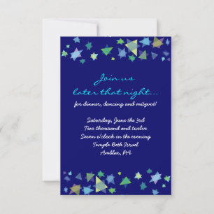 Bat Mitzvah-uitnodigingskaart Kaart