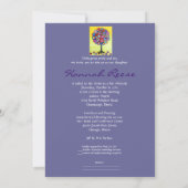 Bat Mitzvah-uitvindingen in de levensbar Kaart (Achterkant)