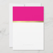 BAT MITZVAH ultra trendy modern roze zwart goud Kaart (Achterkant)