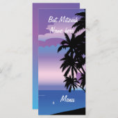 Bat Mitzvah voor Shelley Menu (Voorkant / Achterkant)