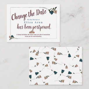 Bat Mitzvah wijzig de datumkaart Advieskaart