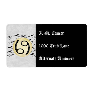 Bat Moon-kanker Etiket