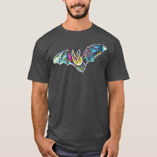 Bat Night Motif Vampire Halloween Wing Vliegend Ma T-shirt