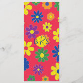 Bat of Bar Mitzvah Elegant Flowered Food Menu (Achterkant)