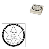 Bat of Bar Mitzvah Star Stamp Rubberstempel (Gestempeld)