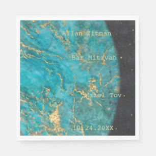 Bat of Bar Mitzvah uit deze wereld Napkins Servet