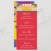 Bat ou Bar Mitzvah Elegant Sparkly Swirl menu de n (Devant / Derrière)