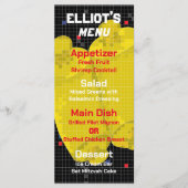 Bat ou bar Mitzvah JEU SUR LE Menu Alimentaire (Devant)