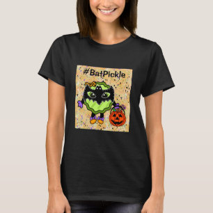 Bat Pickle   Funny Halloween Pickle T-shirt