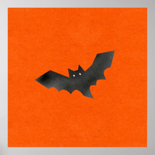 Bat Poster – Dark Atmospheric Design (Voorkant)